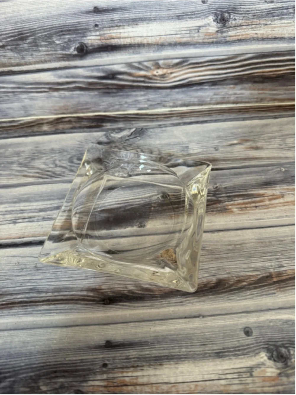 Vintage small glass ashtray